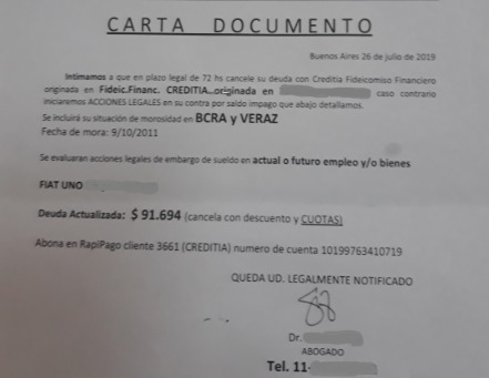 Pretenden cobrar deudas con papeles que aparentan ser cartas documentos –  Municipalidad de Salta