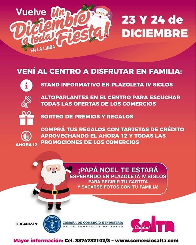 El Municipio Apoya La Campana De Promocion Un Diciembre A Toda Fiesta Municipalidad De Salta