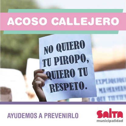 La ciudad de Salta adhiere a la Semana Internacional contra el Acoso  Callejero – Municipalidad de Salta