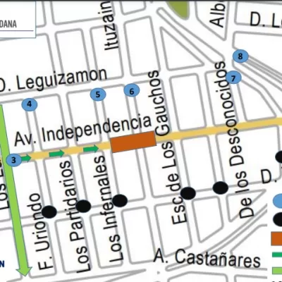 mapa actos Independencia